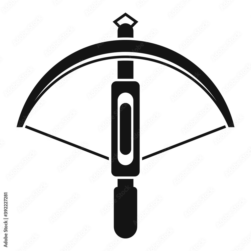 Poster safari crossbow icon. simple illustration of safari crossbow vector icon for web design isolated on 