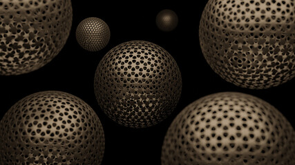 Abstract 3D illustration for background design. Geometric shapes. 3D Rendering. 