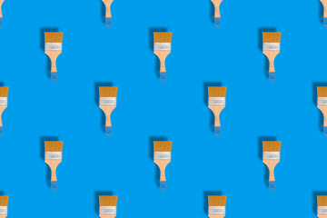 Seamless patterns. Seamless pattern from paint brushes. Painting brushes background.