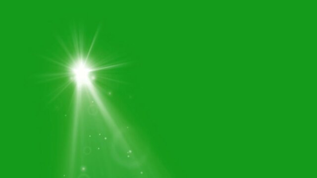 Rays of light green screen motion graphics