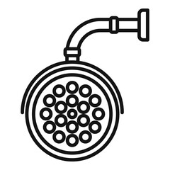Equipment surgical light icon. Outline equipment surgical light vector icon for web design isolated on white background