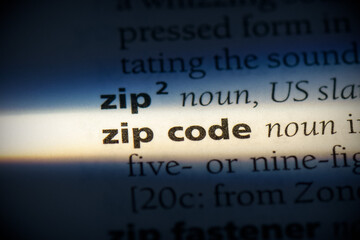 zip code - obrazy, fototapety, plakaty