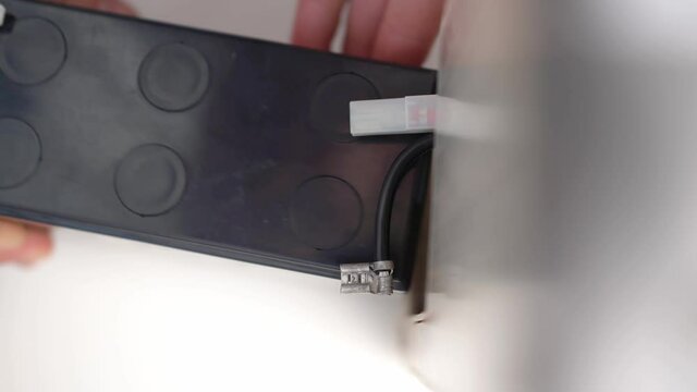 Installing a new battery pack in an uninterruptible power supply.