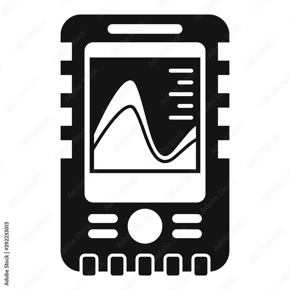 Poster echo sounder icon. simple illustration of echo sounder vector icon for web design isolated on white 