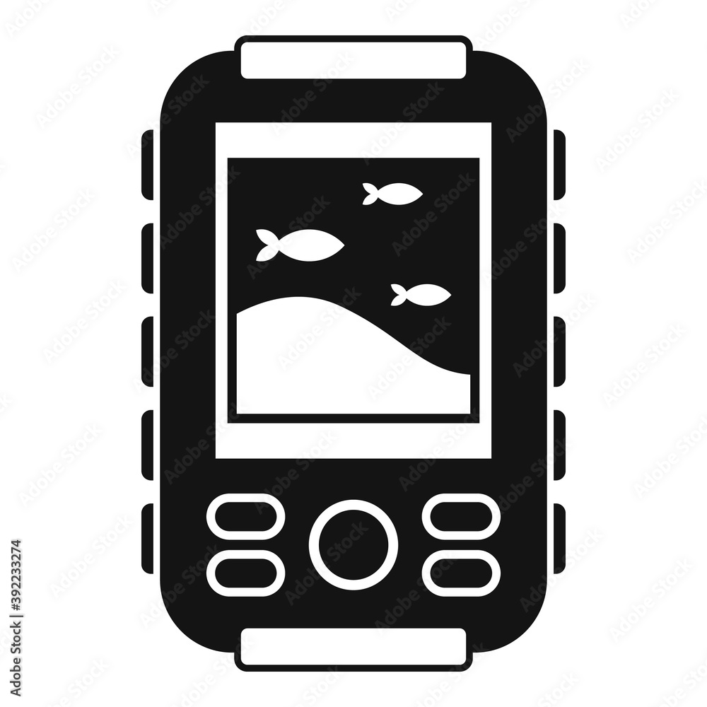Poster float echo sounder icon. simple illustration of float echo sounder vector icon for web design isolat