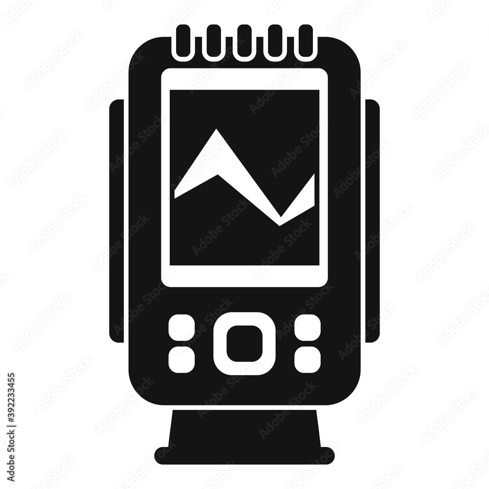 Poster digital echo sounder icon. simple illustration of digital echo sounder vector icon for web design is