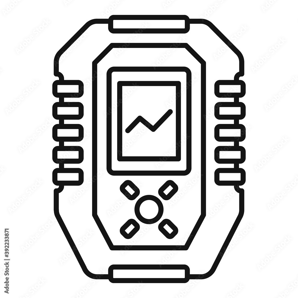 Poster float echo sounder icon. outline float echo sounder vector icon for web design isolated on white bac