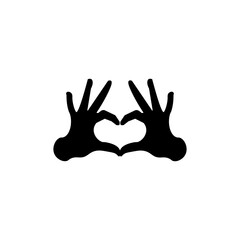 Two hands heart sign. Love sign eps ten