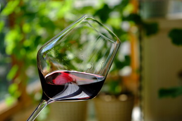 red wine in a glass