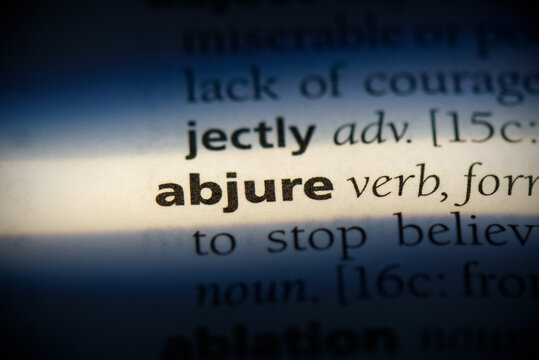 abjure