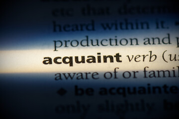 acquaint