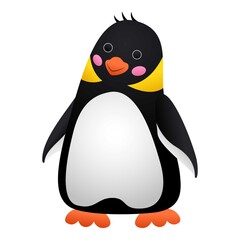 Surprised penguin icon. Cartoon of surprised penguin vector icon for web design isolated on white background