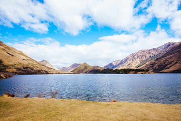 Obraz premium Moke Lake Near Queenstown in New Zealand
