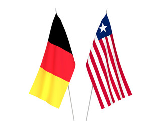 Belgium and Liberia flags