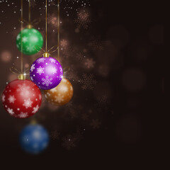 Fototapeta premium christmas holiday balls
