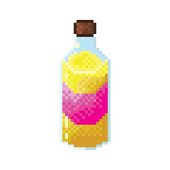 Oil pixel art. Vegetable oil for cooking.