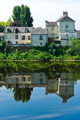 Fototapeta na wymiar River Vienne, Chinon, Centre Val de Loire, Indre-et-Loire, France