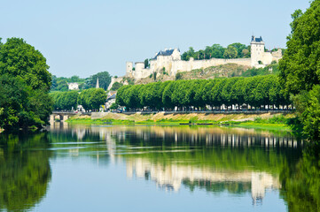 Fototapeta na wymiar Chateau at Chinon, Centre Val de Loire, Indre-et-Loire, France
