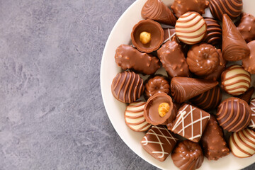 mix of chocolate candies