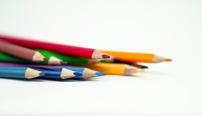 Fototapeta premium The many colors of pencils