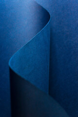Banner with an empty space for text. Abstract, blurry, paper background. Blue