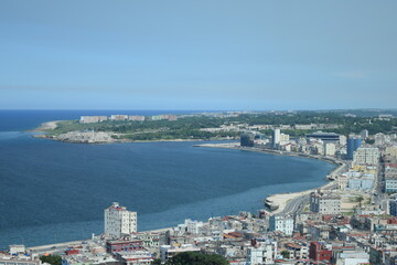 Fototapeta premium Awesome views bay and old Havana Cuba 