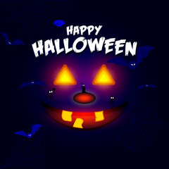 Happy Halloween, party invitation,decorations, Vector illustration or sale banner
