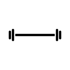barbell icon vector illustration template on white backround