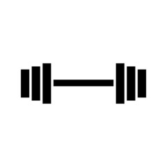 barbell icon vector illustration template on white backround