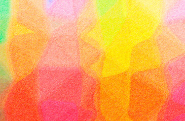 Abstract illustration of orange Color Pencil High Coverage background