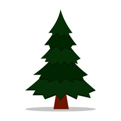 Christmas tree. isolated on white background