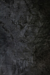 Obraz na płótnie Canvas Black Cement concrete wall texture abstract. Interior material construction blank for old backdrop building. Retro wallpaper grunge background. 