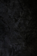 Black Cement concrete wall texture abstract. Interior material construction blank for old backdrop building. Retro wallpaper grunge background. 
