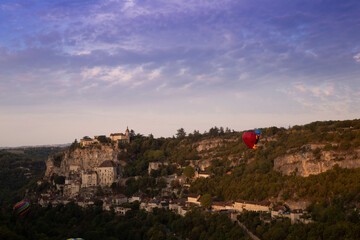 Obraz premium Mongolfières Rocamadour