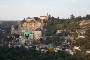 Obraz premium Mongolfières Rocamadour