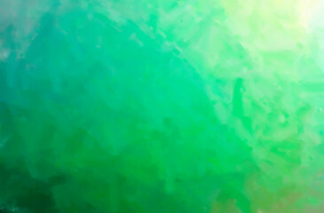 Abstract illustration of green Dry Brush Oil Paint background