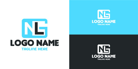 Creative Initial NLG for company logo, print, digital, icon, apps, and other marketing material purpose