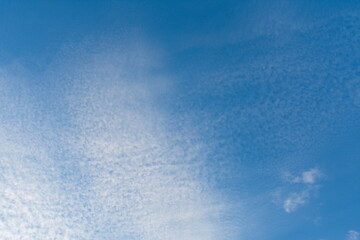 Beautiful clouds with blue sky background. Nature weather, cloud blue sky.