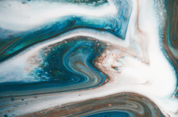 Abstract paint texture art. Natural luxury. Marbleized effect. Ancient oriental drawing technique. Marble texture. Acrylic painting- can be used as a trendy background for posters, cards, invitations.