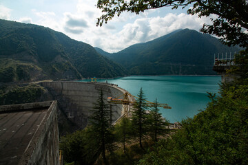big dam in the mountains