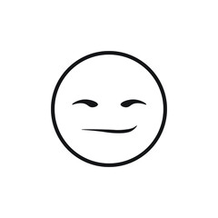 Icon vector graphic of emotcon line 