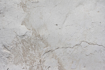 wall, background white of old shabby plaster