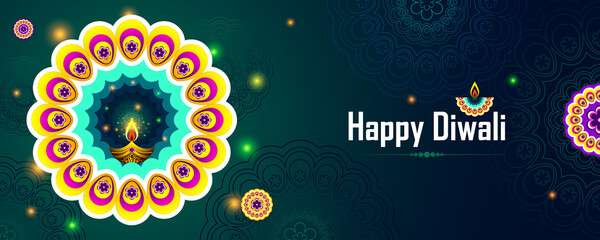 Happy Diwali festival, background, vector illustration, sale banner	