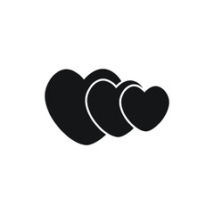 Icon vector graphic of love symbol, good for template
