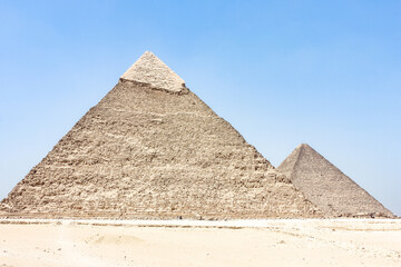 Egypt, Giza. Desert of ancient Cairo. Excursion.