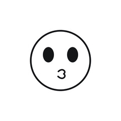 Icon vector graphic of emotcon line 