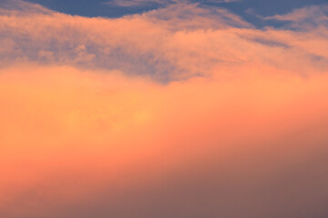sunset in the clouds