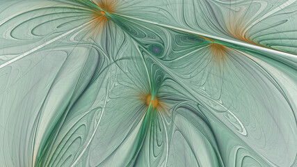 Abstract green fractal pattern 