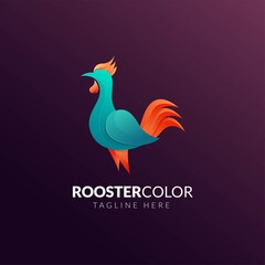 Fototapeta na wymiar Illustration vector graphic of rooster colorful logo design