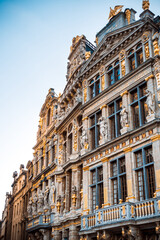 Fototapeta na wymiar Grand Square in Brussels city, Belgium